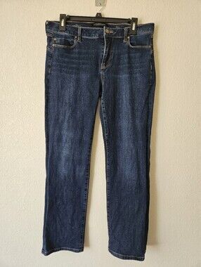 Liverpool Women's Deep Indigo Straight-Leg Jeans